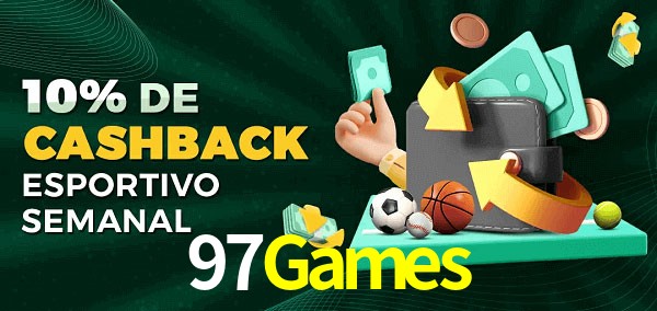 10% de bônus de cashback na 97Games